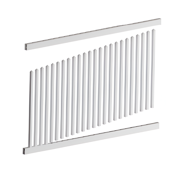 Oxworks Bayswater PVC Picket Panel Kit - UV Stabilised PVC - 1200mm Panel Height - - Image 4