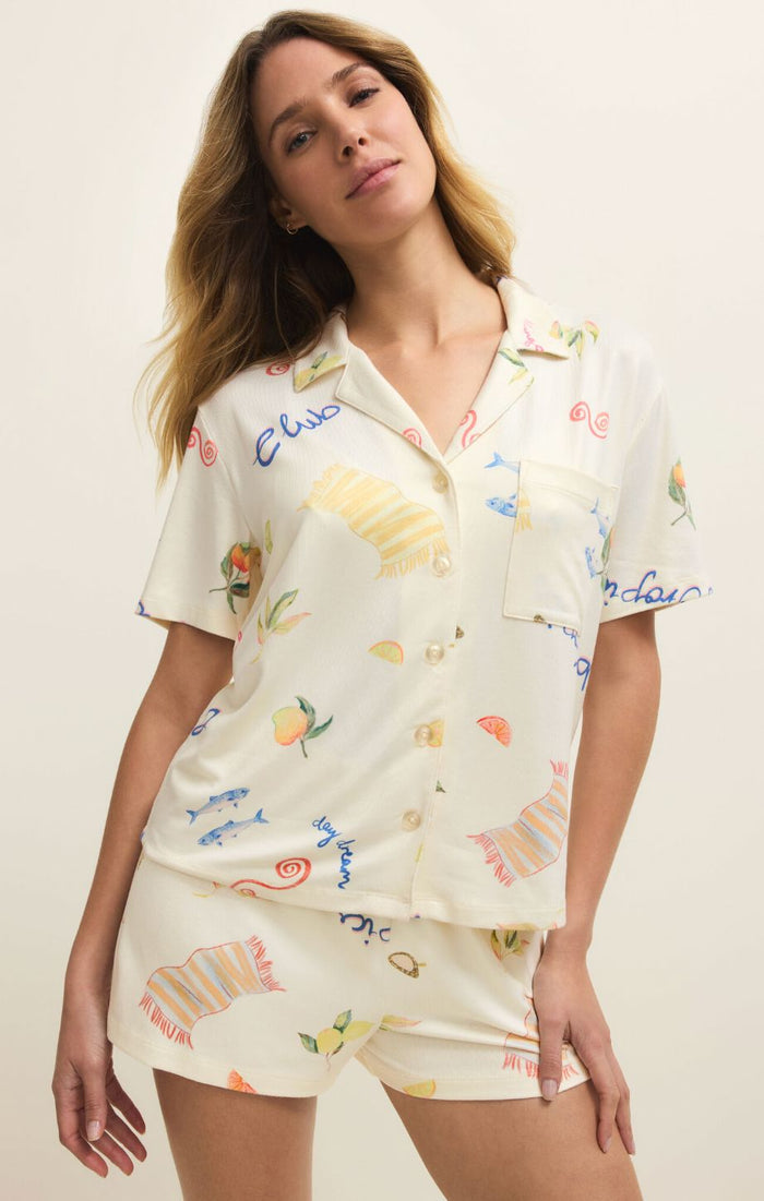 Beach Days PJ Top-Lounge-Uniquities