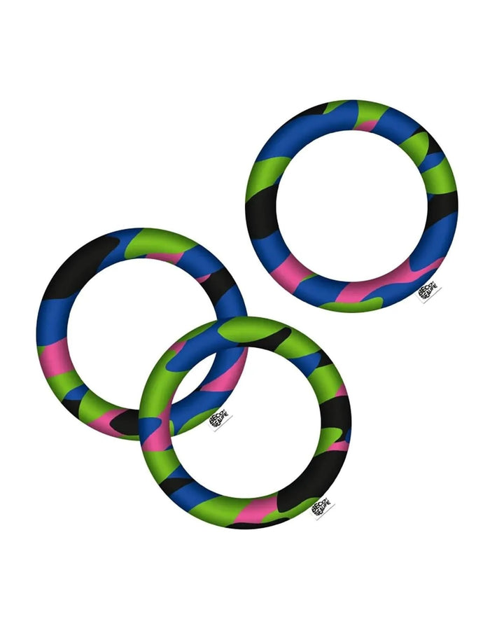 Vibrant neon BECO Sealife neoprene diving rings steering wheel cover
