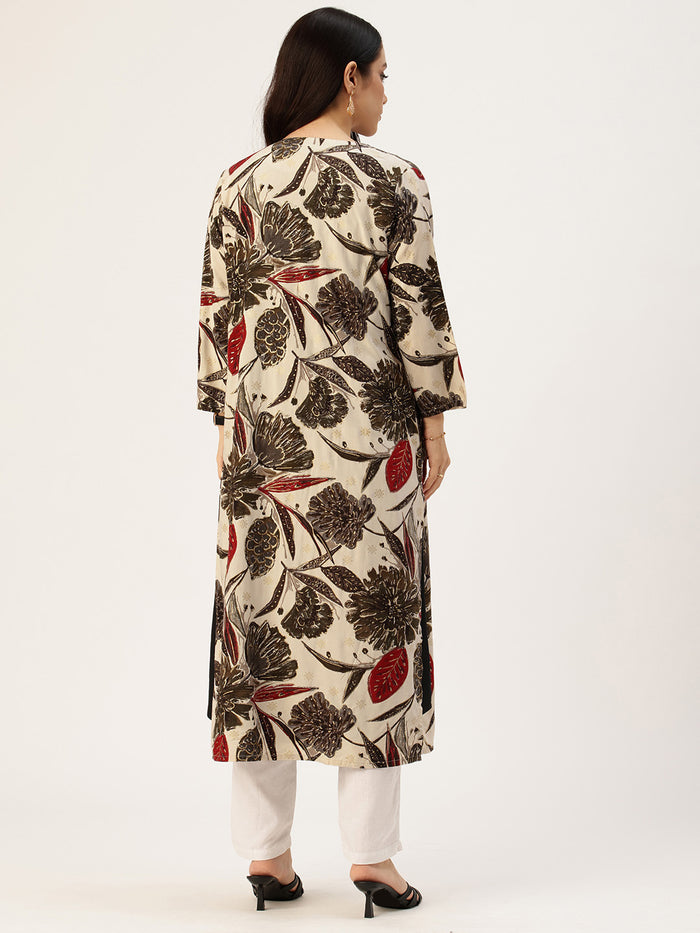 Black Floral Printed Dress, midi dress, dress, women’s western wear, party wear dress, casual wear dress