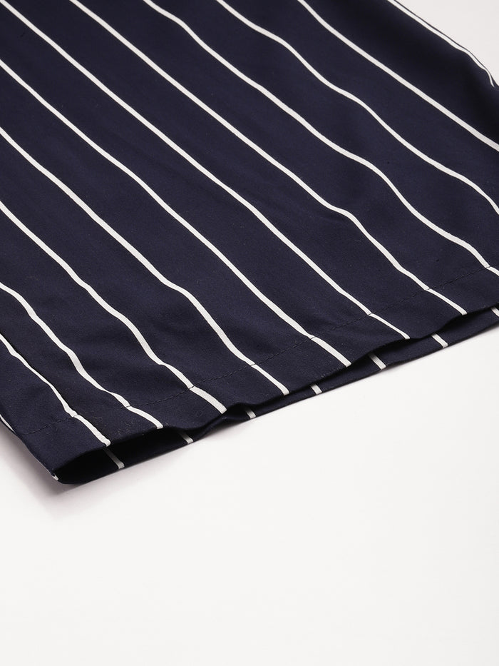 Blue Striped Palazzos