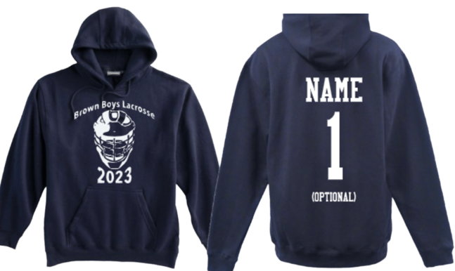 Brown Lax Pennant Hooded sweatshirt