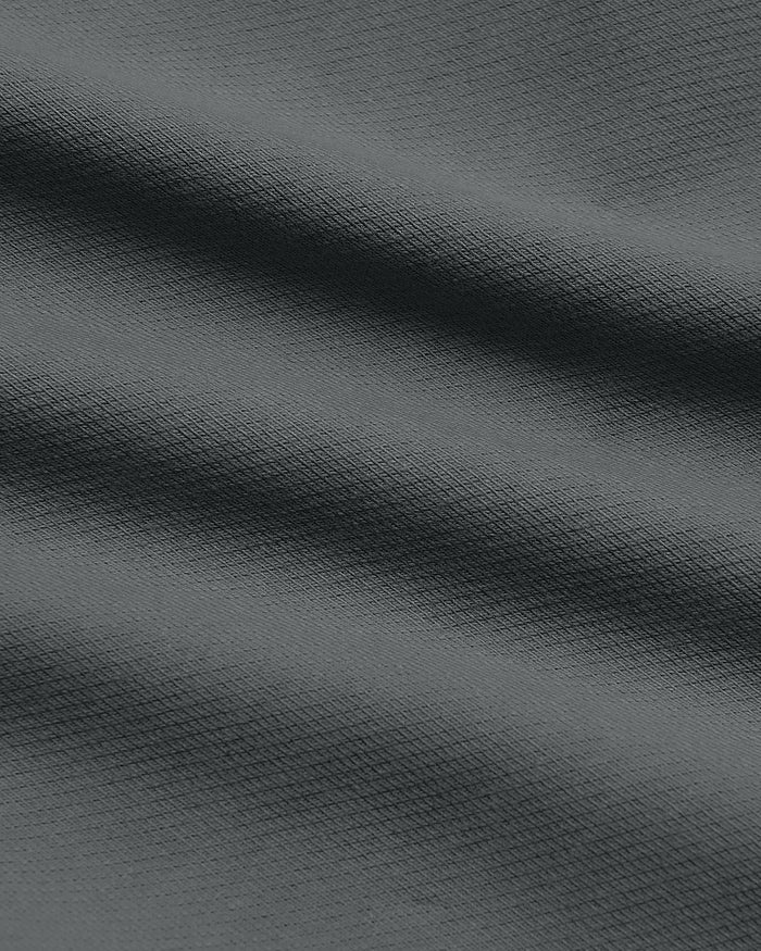 Carbon Straight Chino Pants 2.0 textured grey fabric close-up.