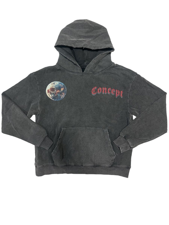 CONCEPT "ASTRONAUT" HOODIE - CH_001 - WASH BLACK
