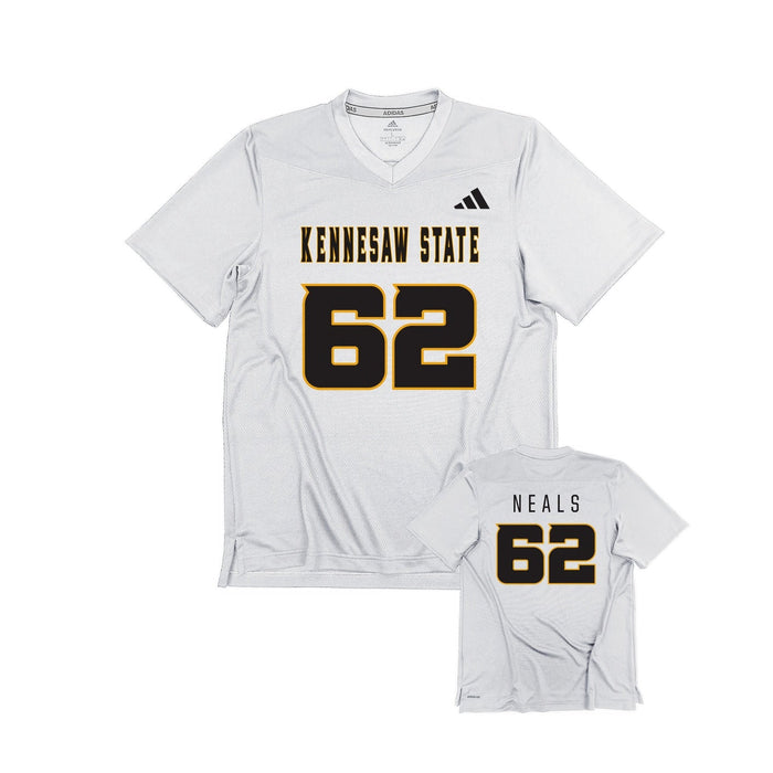 Darius Neals : adidas Replica Football Jersey - White
