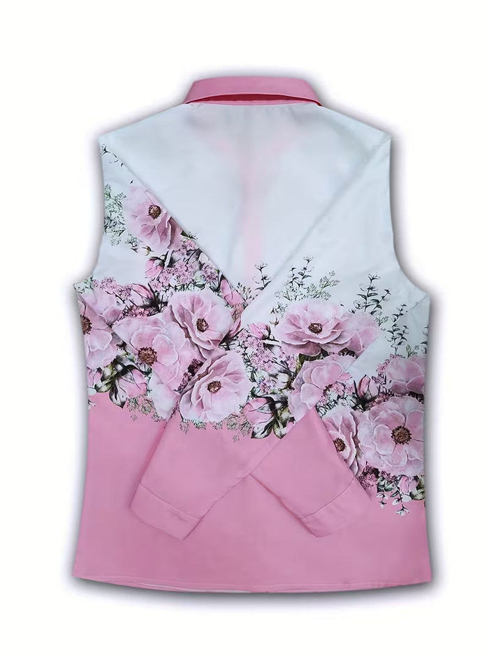 Daryelle - Chemise Florale Élégante à Boutons