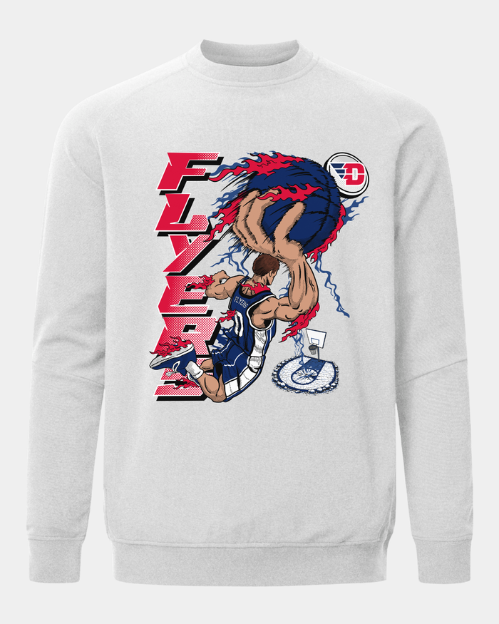 Dayton Slam Dunk Heather Grey Crewneck