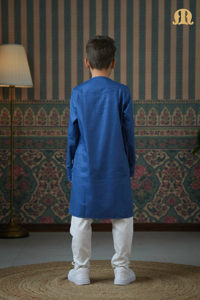 Emrati Kurta Set Blue For Boys