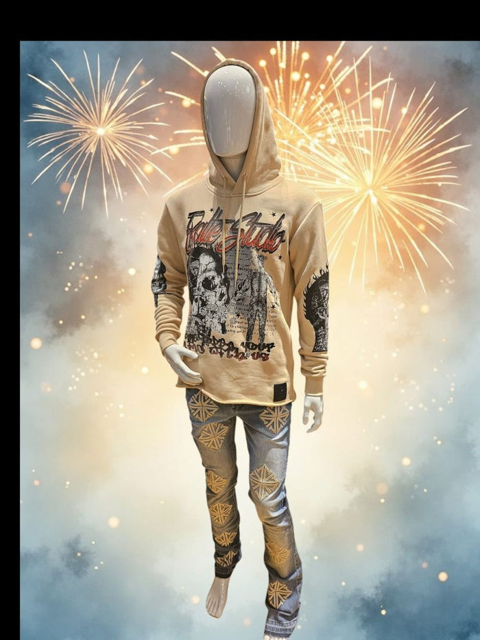 EXALTE STUDIO HOODIE - BEIGE