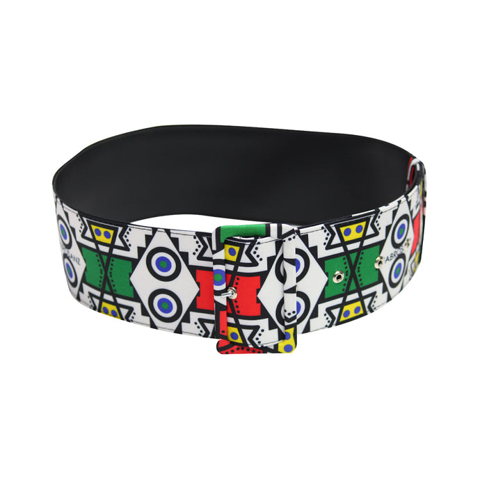 Fabrosanz: Red Nguni Print Belt