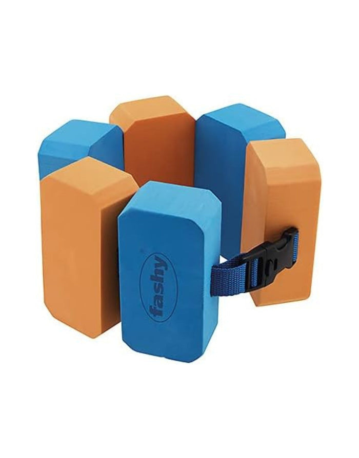 Fashy Sima childrens swim belt in blue orange foam with adjustable strap