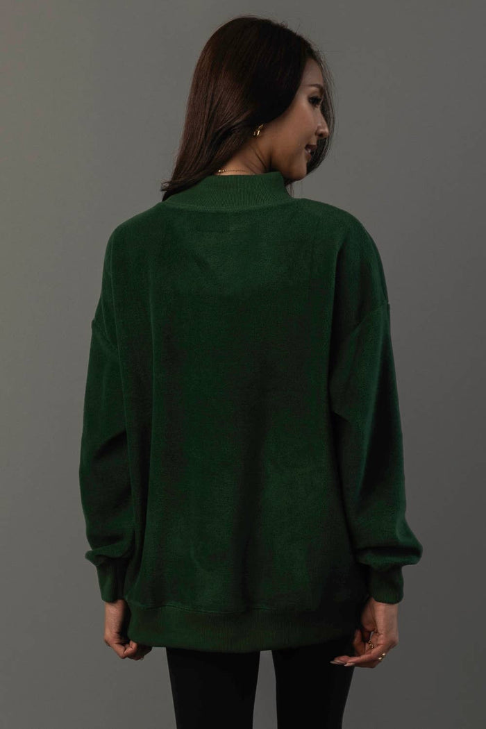 Green Game Day & Sunday Funday Reversible Sweatshirt