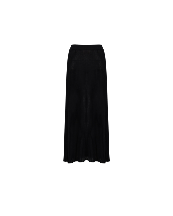 GRETA PLEAT SKIRT BLACK