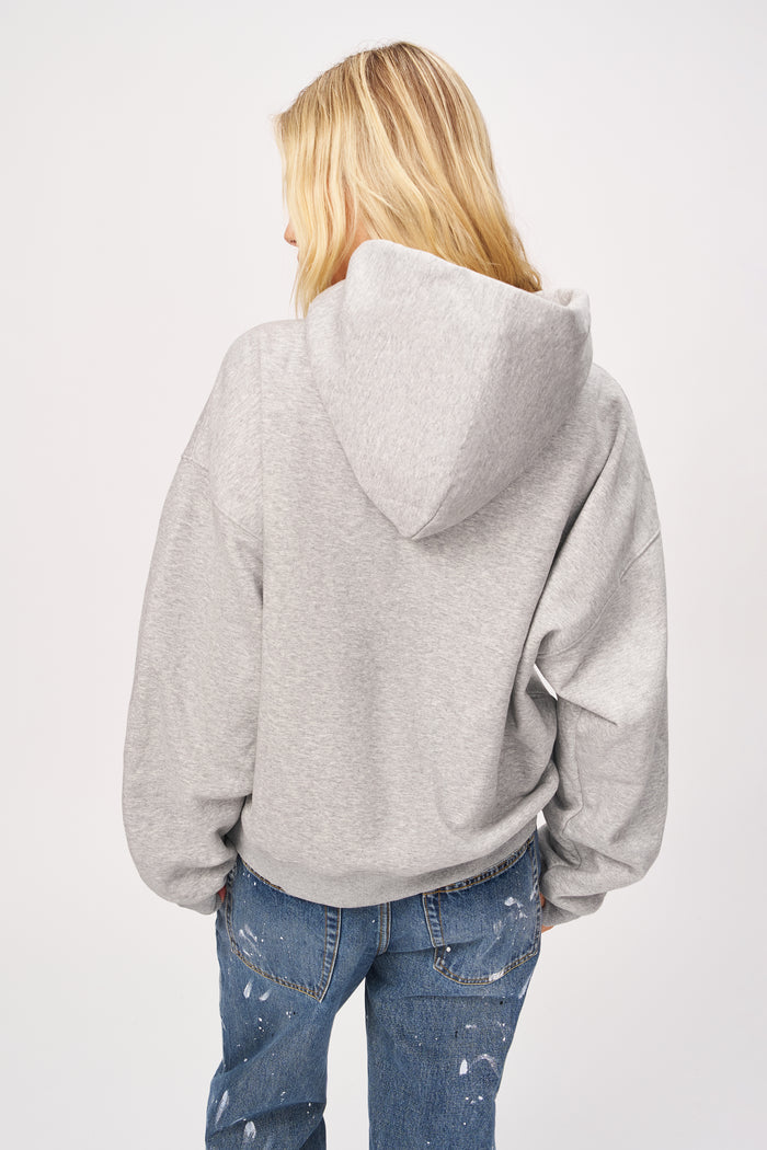Guizio Pullover Hoodie in Heather Grey