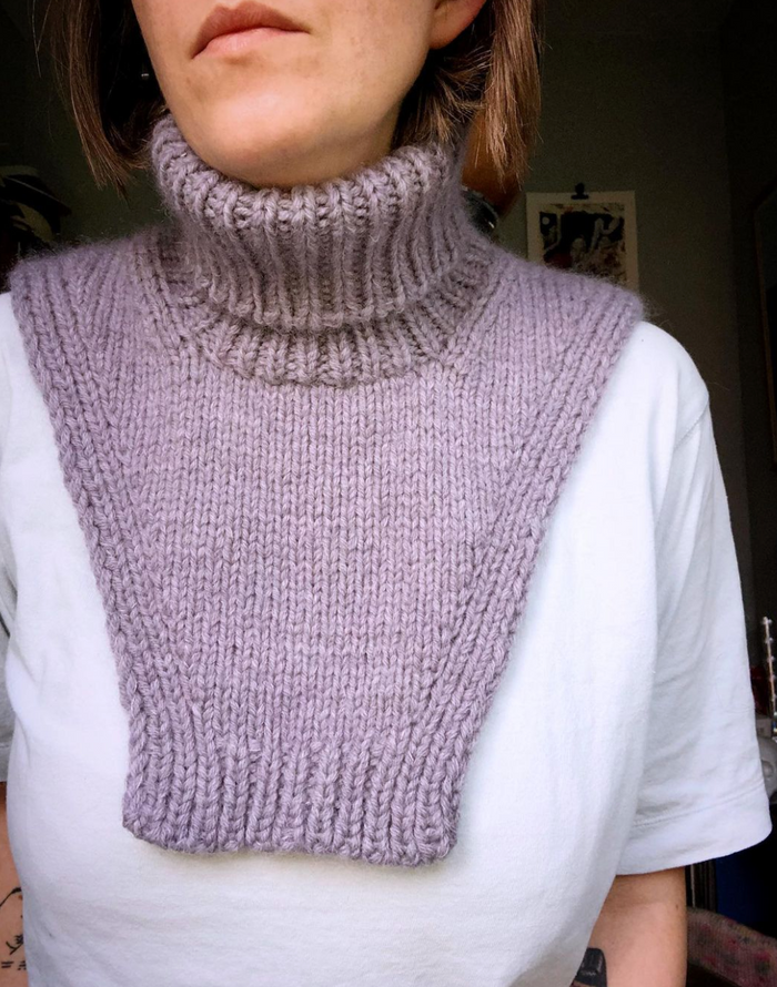 Hitchhiker Neck Warmer Strikkeopskrift