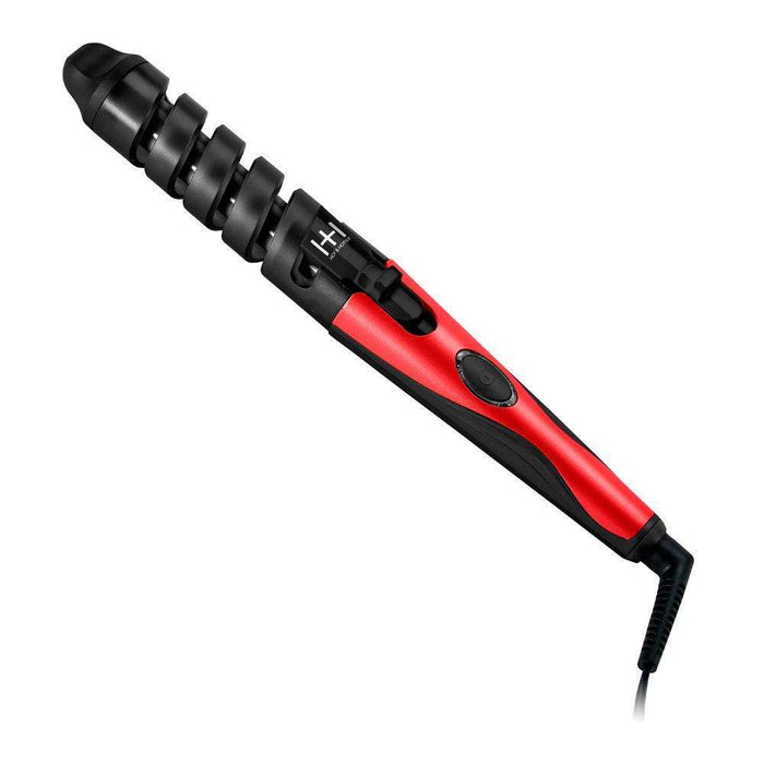 Hot & Hotter Ceramic Spiral Curling Iron 3/4in, 1 Count Hair Curler, Red & Black