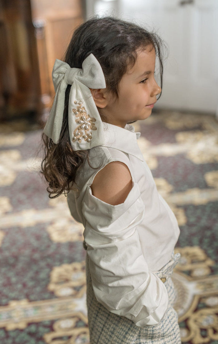 Iris Blouse and Tweed Shorts Set - Petite Maison Kids