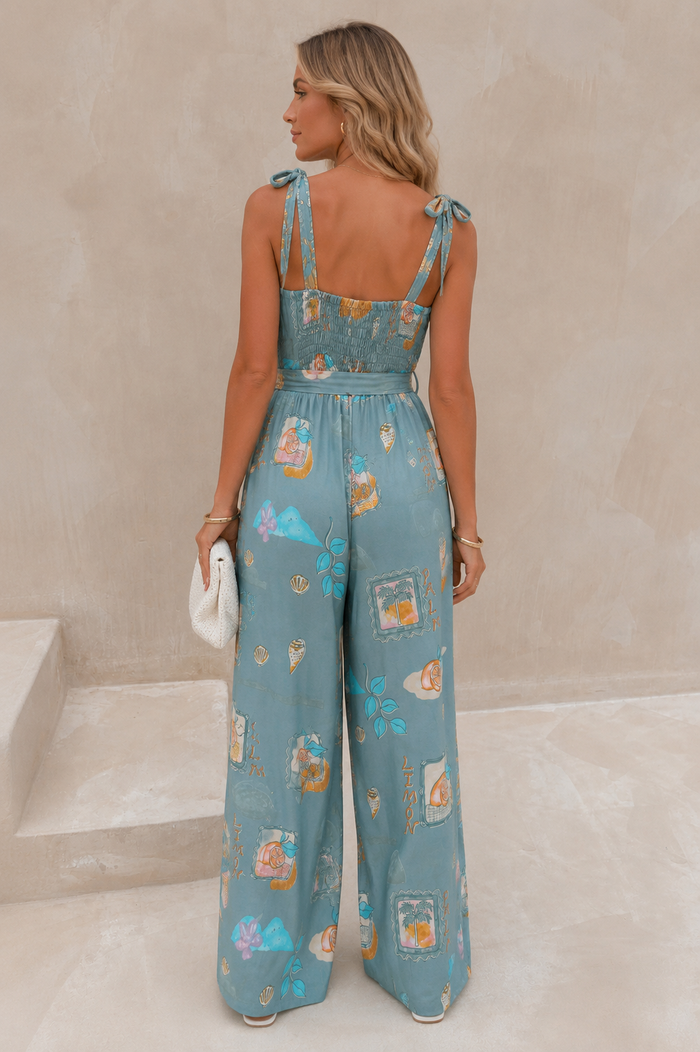 Lestari Vacation Jumpsuit Sage
