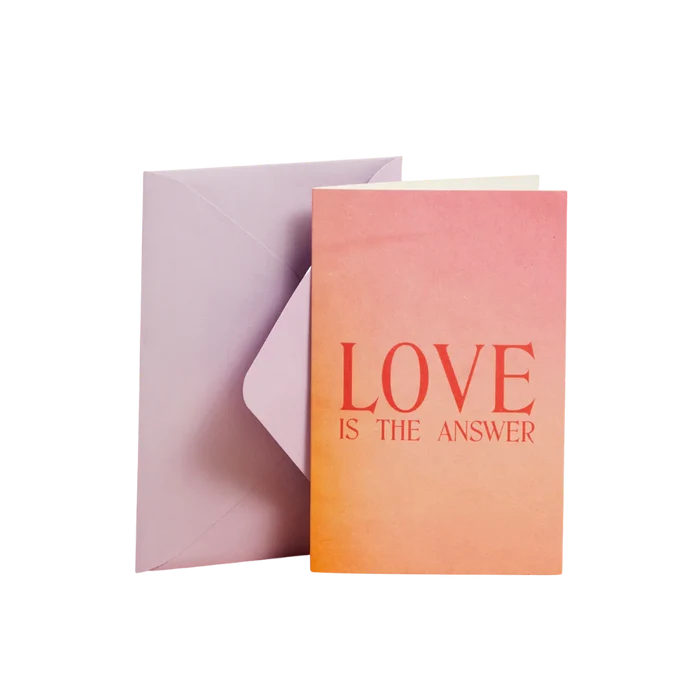 Love Is The Answer Card