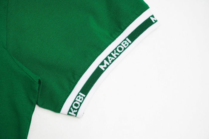 MAKOBI "ESSENTIAL" POLO TEE - M365 - GREEN