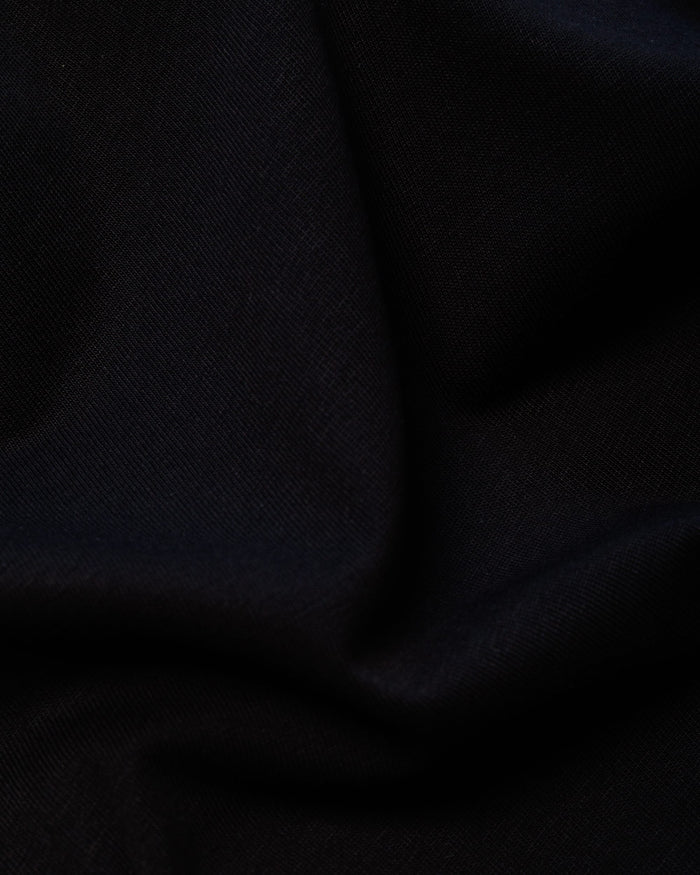 Mid-Weight Cropped Organic T-Shirt - Black