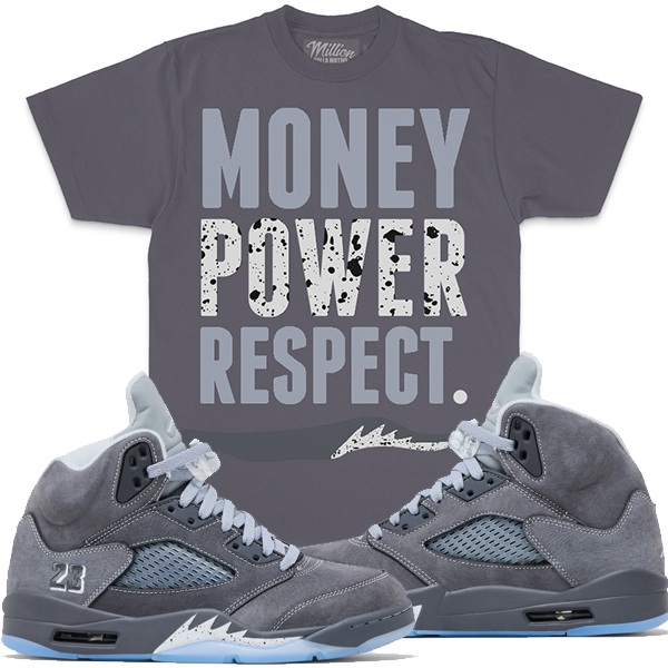 MILLION DOLLA MOTIVE "MONEY POWER RESPECT" T-SHIRT - D.GREY