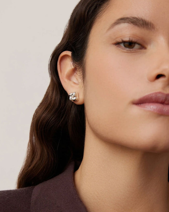 Mini Woven Square Earrings-Jewelry-Uniquities