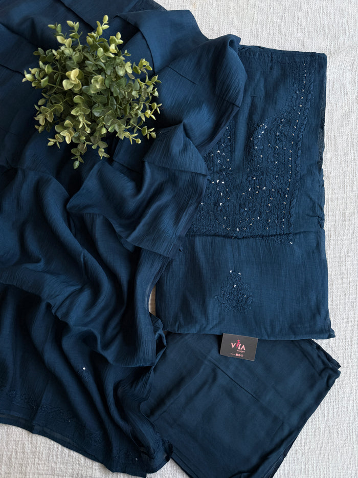Mul chanderi salwar suit material