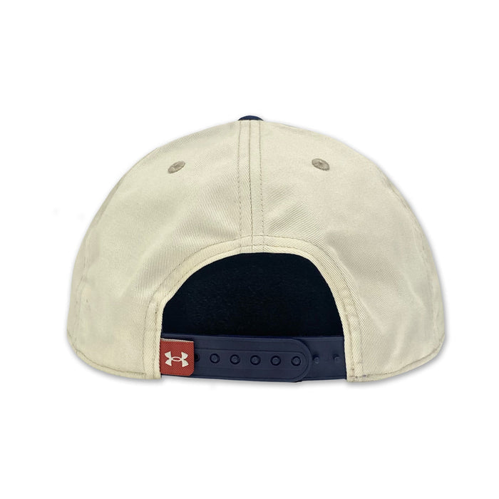 Navy Under Armour Washed Low Crown Flat Adjustable Hat (Stone)