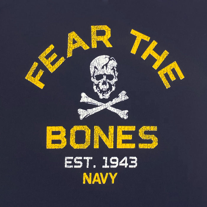 Navy Youth Under Armour Fear The Bones Tech Stretch T-Shirt (Navy)