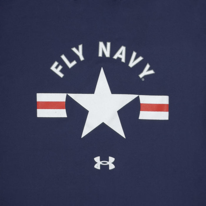 Navy Youth Under Armour Fly Navy Tech Stretch T-Shirt (Navy)