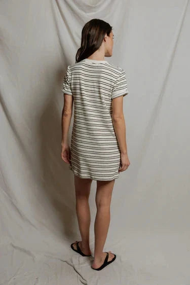 Nella Terry Short Sleeve Dress-Dresses-Uniquities