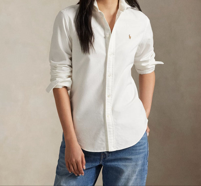 Oxford Button Up Shirt-Tops/Blouses-Uniquities
