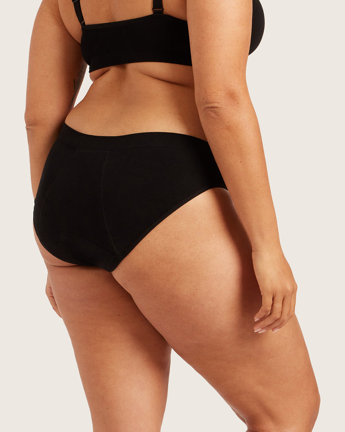 Period & Leak Proof - Full Briefs - Moderate - Heavy - Black