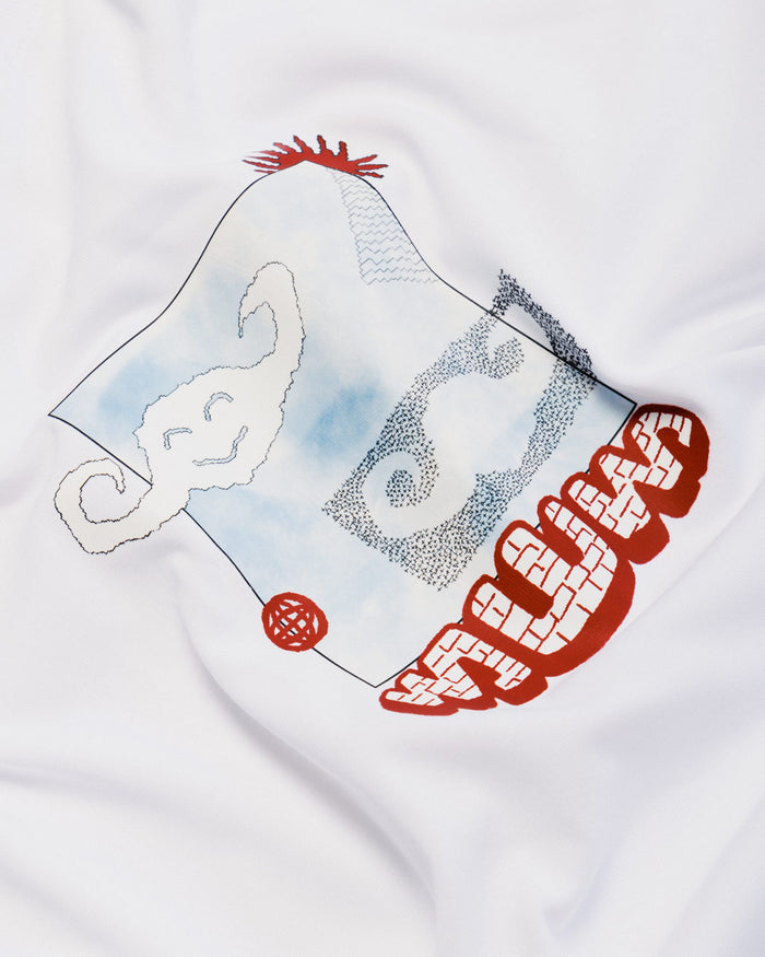 Plume Cropped T-Shirt - White