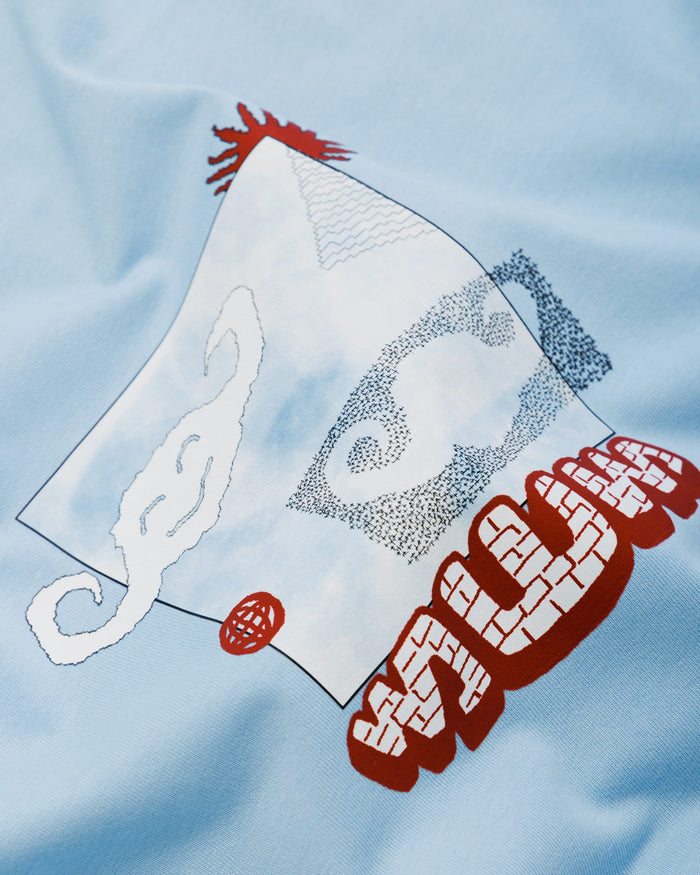 Plume T-Shirt - Sky Blue