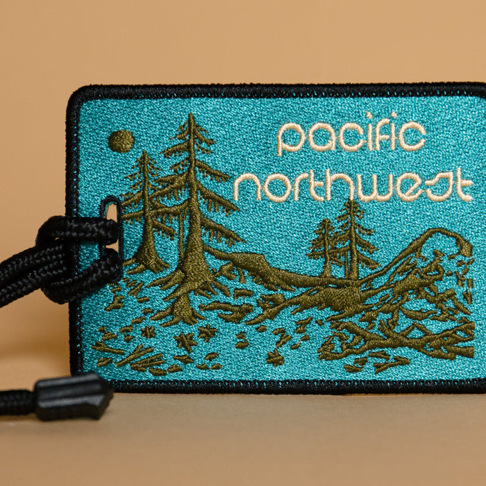 PNW Retro Patch Luggage Tag