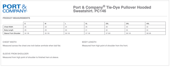 Port & Company Tie-Dye Hoodie (Rashi Circle Small)