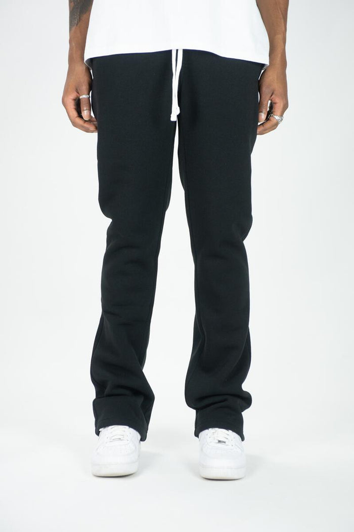 REBEL MIND STACKED FLEECE PANTS - 100-475 - BLACK