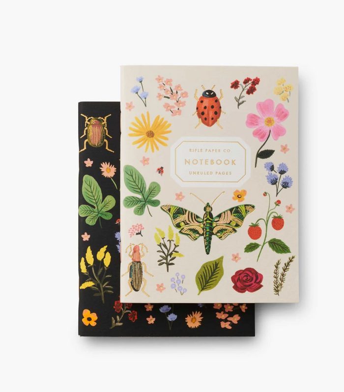 Rifle Paper Notebook Pocket Stitched Set 2PC