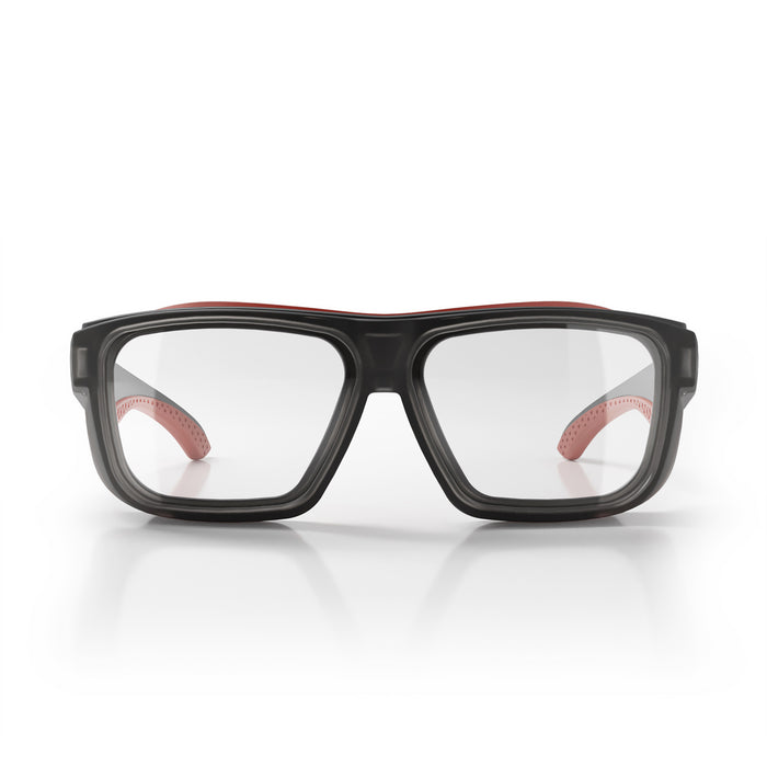 SafeStyle Converts Matte Graphite/Red Frame Clear Lens
