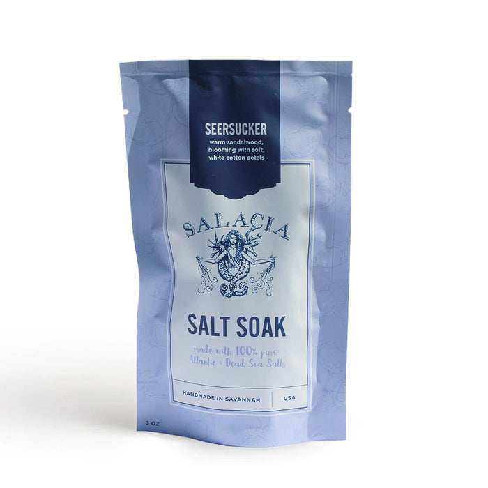 Salt Soak-Seersucker: Sandalwood & Cotton 3oz