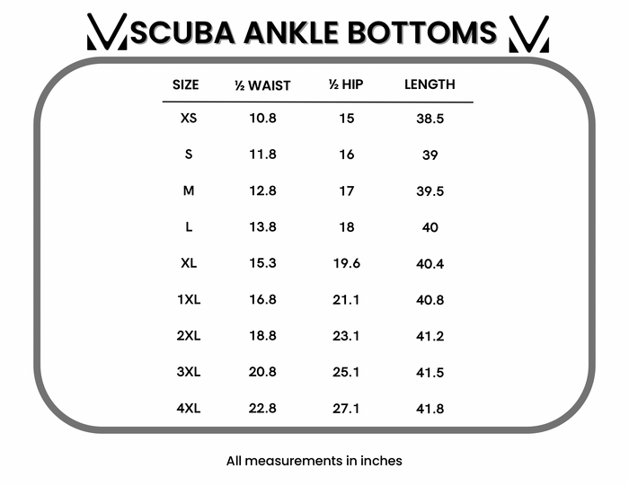 Scuba Ankle Bottoms- Black by Michelle Mae
