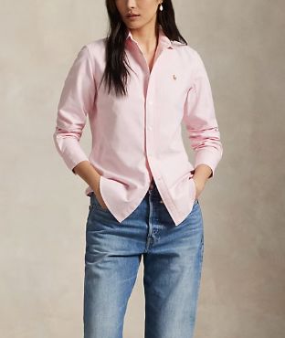 Slim Fit Oxford Shirt-Tops/Blouses-Uniquities
