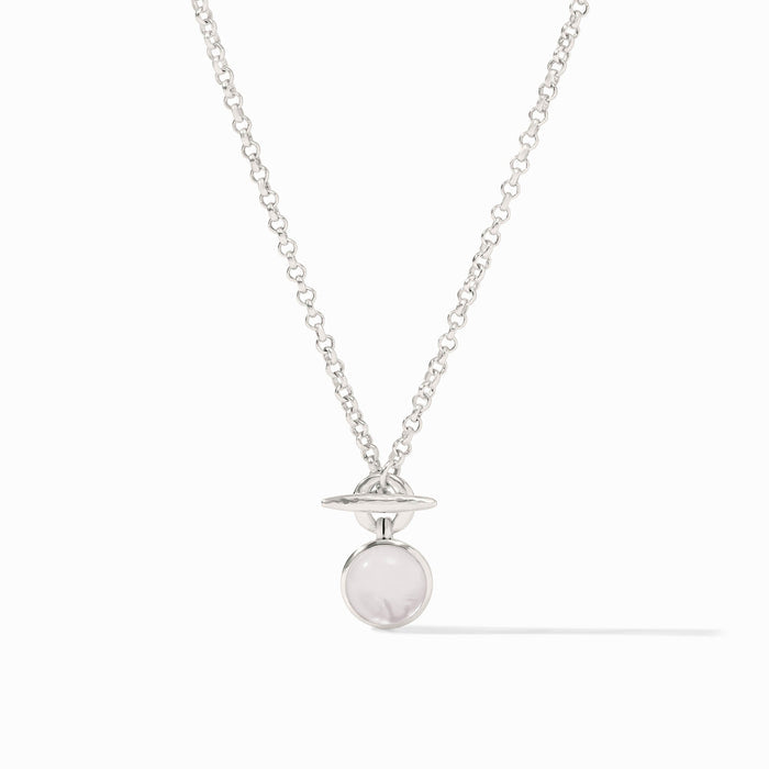 Solara Solitaire Necklace (Gold & Silver)