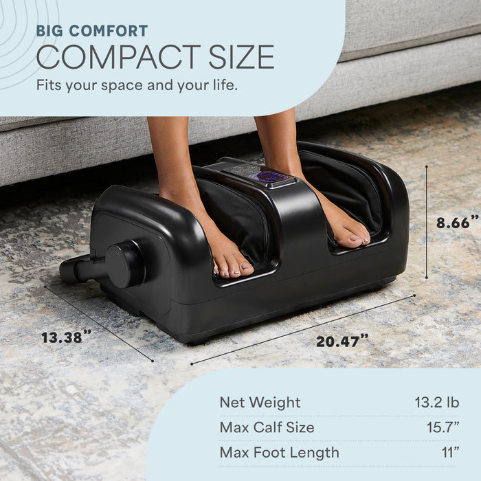 Comparison graphic contrasting the SoleSerene's single-handed adjustable handle with a competitor's two-handed adjustment system.