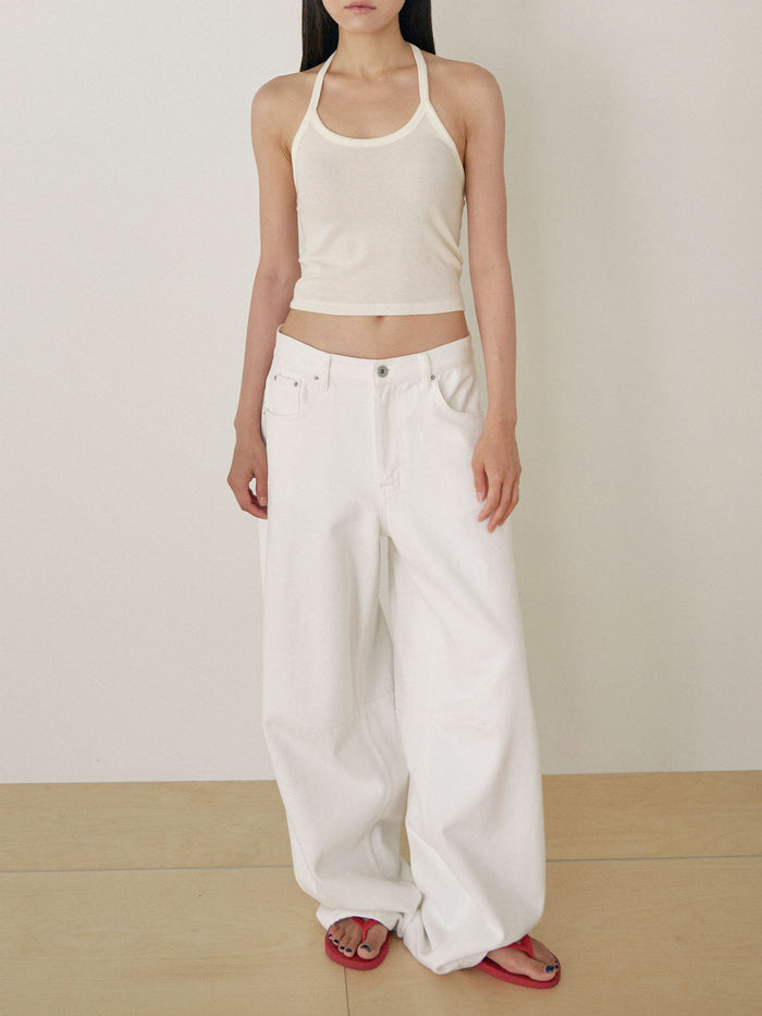Supima Layered Short Sleeve - Cream