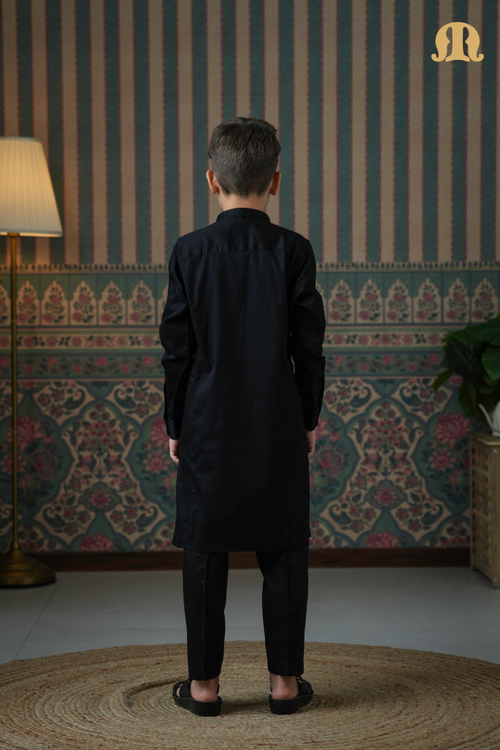 Terfi Kali Kurta Black 2.0 For Kids