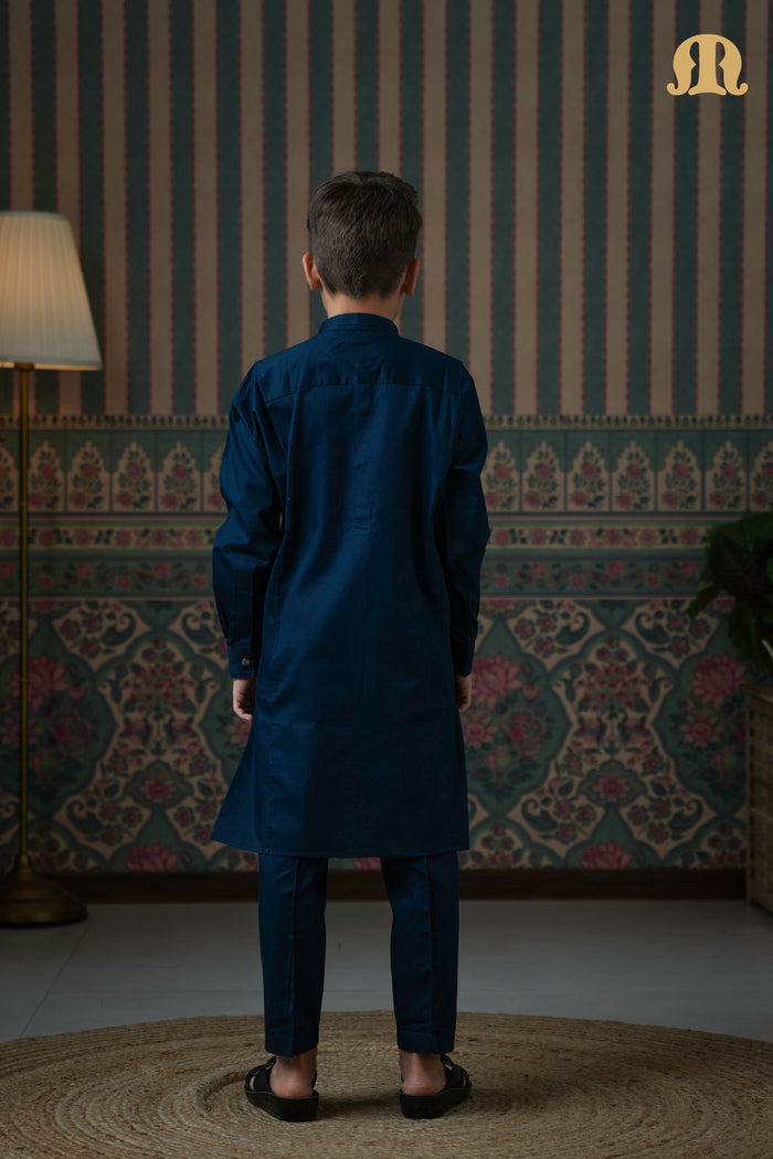 Terfi Kali Kurta Blue 2.0 For Boys