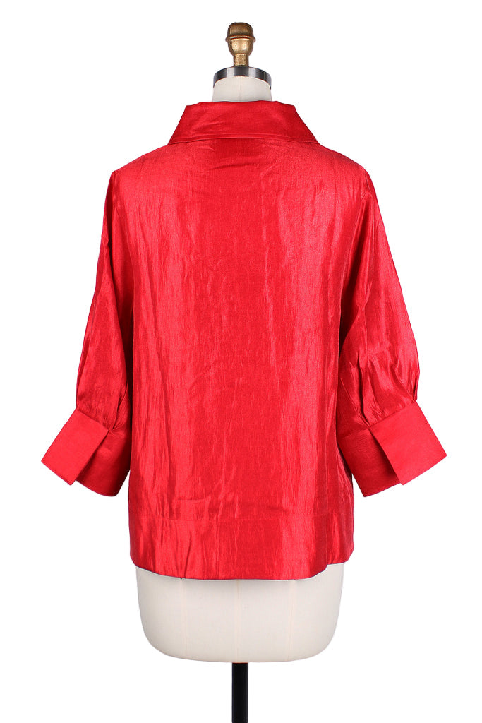 Textured Jacket in Red - 4741-RD